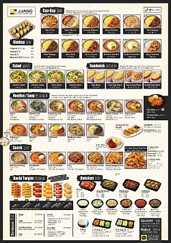1) 짱 도시락 메뉴 ( 아침 , 점심 ,저녁 식사배달)